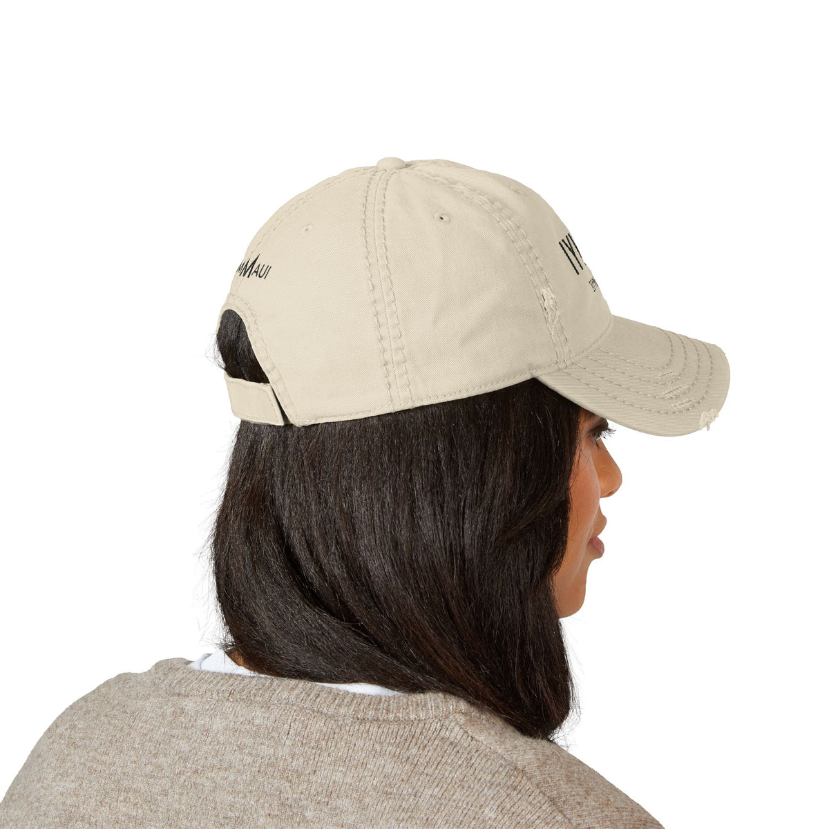 IYKYK Distressed Dad Hat — Embroidered Island Coordinates