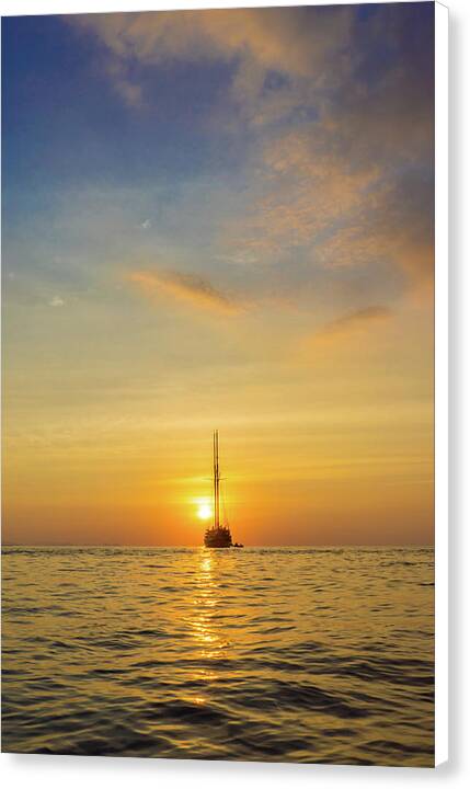 Sailing off into the Sunset - Canvas Print