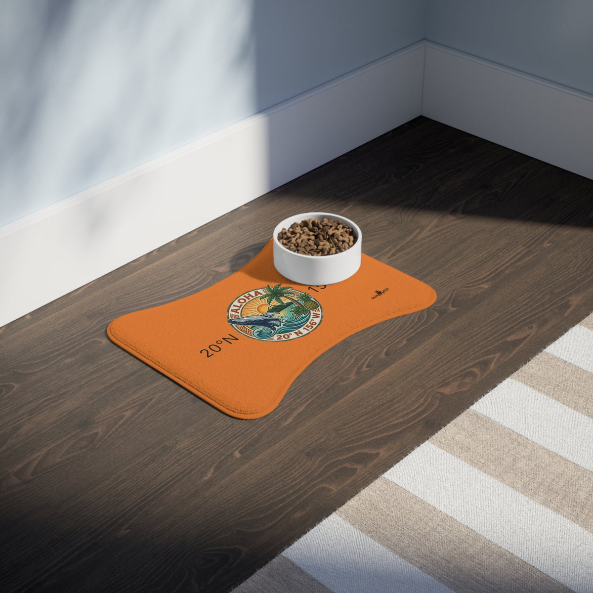 IAMMAUI® Aloha Whale Pet Feeding Mat — Non-Slip Dog & Cat Bowl Mat