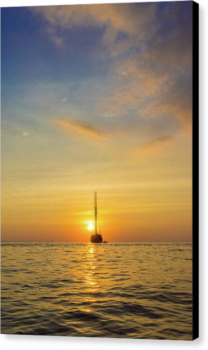Sailing off into the Sunset - Canvas Print